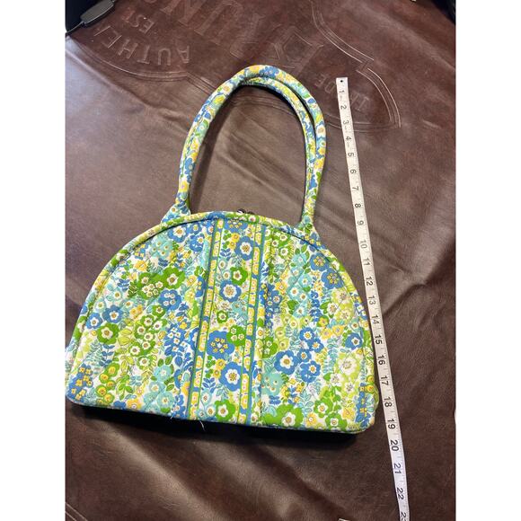 Vera Bradley Eloise English Meadow Kiss Lock Bowler Bag Shoulder Floral Spring - Picture 11 of 11